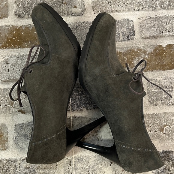 CIRCA JOAN&DAVID CJ Herald Gray Suede Leather Oxford PumpWomen's 8.5 - Picture 6 of 10